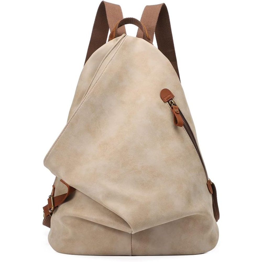 KL928 Man Leather Large Casual Vintage Backpack